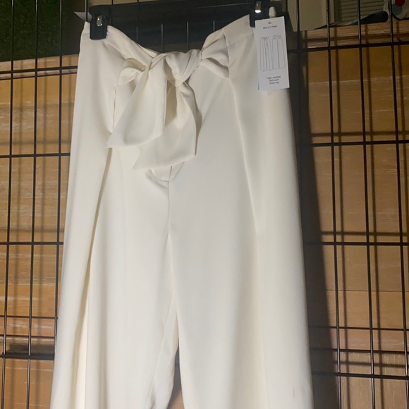 ANTONIO MELANI Molly Wide-Leg Tie-Waist Pants - Picture 6 of 7